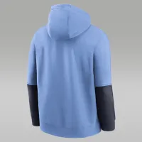 North Carolina Tar Heels Sideline Team Issue Club чоловічі Nike College Pullover Толстовка з капюшоном блакитний