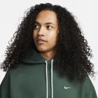 Nike Solo Swoosh мужские Fleece Pullover Толстовка с капюшоном цвет зеленый