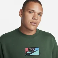 Nike Club Fleece мужские Crew цвет зеленый