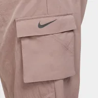 Nike Sportswear Essential женская С высокой Талией Woven Cargo Pants (большие размеры) цвет фиолетовый