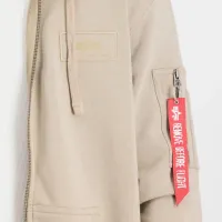 Кофта/футболка Alpha Industries Back Print Zip Толстовка з капюшоном 128342679 - бежева