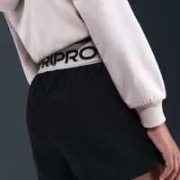 Nike Pro Fleece Big детские (Girls') Dri-FIT шорты цвет черный