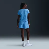 Nike Sportswear Club женская Short-Sleeve Cropped Graphic футболка синий