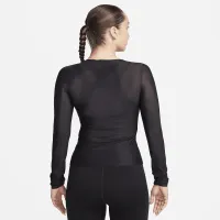 Nike FutureMove женская Dri-FIT Long-Sleeve Sheer Top цвет черный