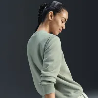 Nike Sportswear Club Fleece женская Crew-Neck свитшот цвет зеленый