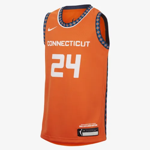 DeWanna Bonner Connecticut Sun 2024 Explorer Edition Big дитячі Nike Dri-FIT WNBA Swingman Jersey Orange