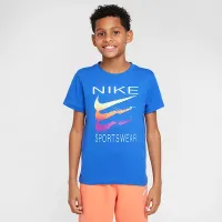 Nike Sportswear Big детские футболка синий