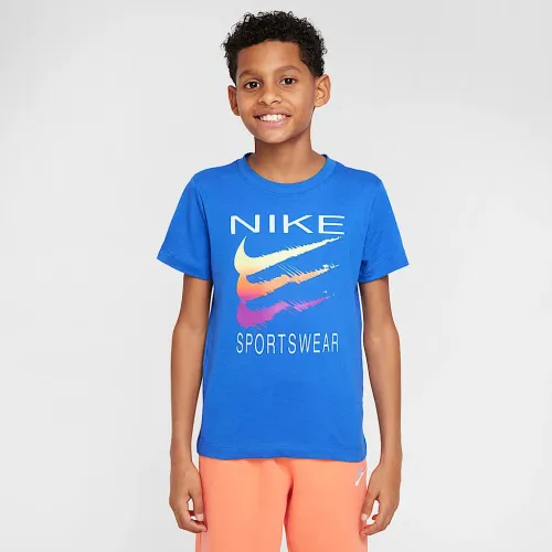 Nike Sportswear Big детские футболка синий