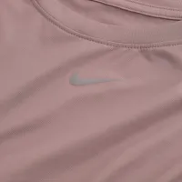 Nike One Classic женская Dri-FIT Cropped Tank Top цвет фиолетовый