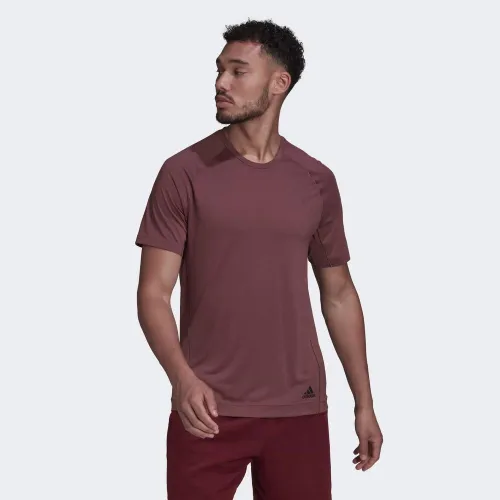 Футболка adidas Yoga тренувальні HC2642 - бордова