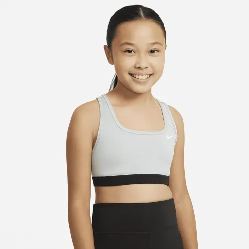 Nike Swoosh Big детские (Girls') Sports Bra цвет серый