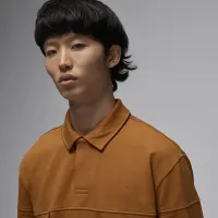Nike Jordan Essentials чоловічі Long-Sleeve Rugby Top колір коричневий