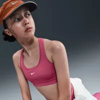 Nike Swoosh Girls' Sports Bra цвет фиолетовый