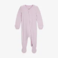 Nike Baby Essentials Baby (0-9M) Striped Footed Coverall Pink