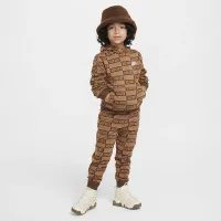 Nike Sportswear Textuцвет красный Club Little детские Fleece Pullover Толстовка с капюшоном цвет коричневый