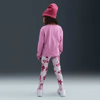 Nike Little дитячі Printed Club Long Sleeve футболка and лосіни комплект колір фіолетовий