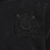 S.C. Corinthians Club мужские Nike Soccer French Terry Pullover Толстовка с капюшоном цвет черный