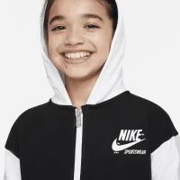Nike Sportswear Heritage Little детские Full-Zip Толстовка с капюшоном цвет черный