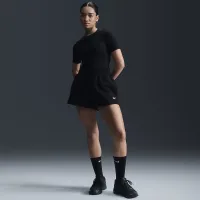 Nike Sportswear Phoenix Fleece жіноча З високою талією Loose шорти колір чорний