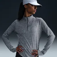 Nike Swift жіноча Dri-FIT UV 1/4-Zip Running Top колір сірий