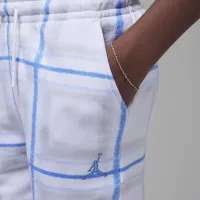 Nike Jordan Brooklyn Essentials Big детские Holiday Fleece Pants цвет белый