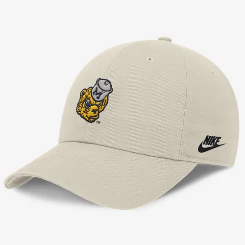 Michigan Wolverines Legacy Club Swoosh чоловічі Nike Dri-FIT College Adjustable Hat колір коричневий