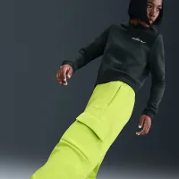 Nike Sportswear Phoenix Fleece жіноча Cargo Sweatpants колір зелений
