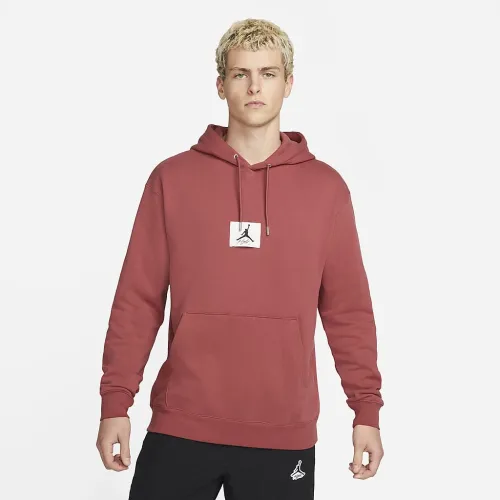Nike Jordan Flight Fleece чоловічі Pullover Толстовка з капюшоном колір червоний
