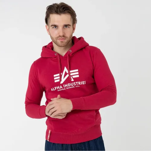 Кофта/футболка Alpha Industries Basic Hoody 178312523 - Червона