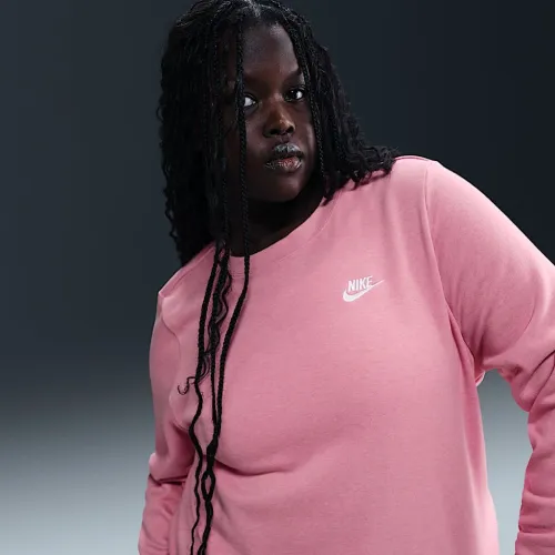 Nike Sportswear Club Fleece женская Crew-Neck свитшот (большие размеры) Pink
