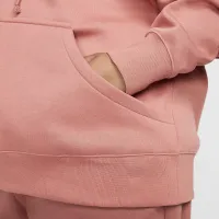 Nike Sportswear Phoenix Fleece жіноча оверсайз Pullover Толстовка з капюшоном (великі розміри) Pink