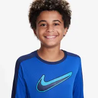 Nike Dri-FIT Performance Big дитячі (для хлопчиків) Long-Sleeve тренувальні Top блакитний