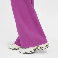 Nike Sportswear Club Fleece Girls' Wide-Leg Pants цвет фиолетовый