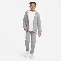 Nike Sportswear Club Big детские Full-Zip Толстовка с капюшоном цвет серый