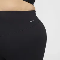 Nike Zenvy жіноча З високою талією Flaколір червоний лосіни (великі розміри) колір чорний