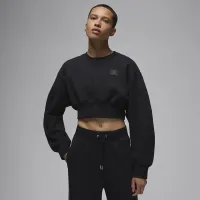 Nike Jordan Flight Fleece женская Cropped свитшот цвет черный