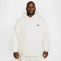 Nike Club Fleece мужские оверсайз French Terry Pullover Толстовка с капюшоном цвет белый