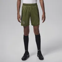 Nike Paris Saint-Germain Strike Fourth Big детские Jordan Dri-FIT Soccer шорты цвет зеленый