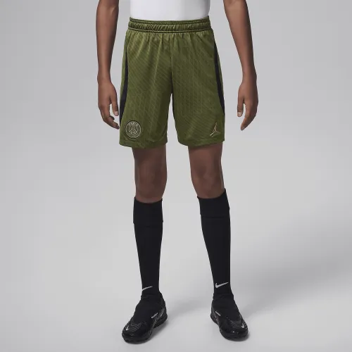 Nike Paris Saint-Germain Strike Fourth Big дитячі Jordan Dri-FIT Soccer шорти колір зелений