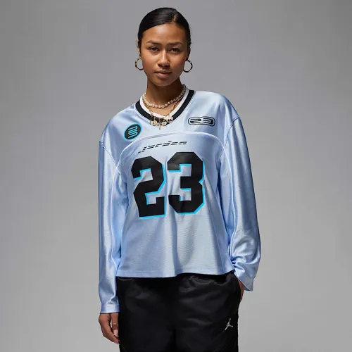 Nike Jordan жіноча Long-Sleeve Jersey Top блакитний
