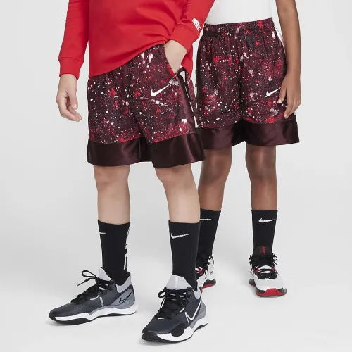 Nike Elite 23 Big детские (для мальчиков) Dri-FIT баскетбольные шорты цвет красный