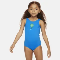 Nike Swim Little дитячі (Girls') U-Back One-Piece Swimsuit блакитний