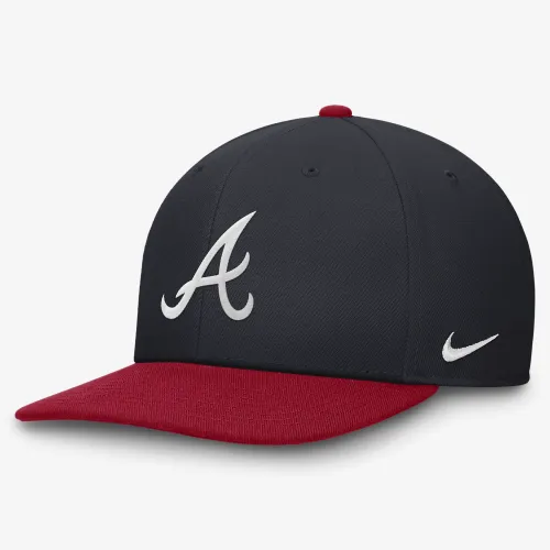 Atlanta Braves Everцвет зеленый Pro мужские Nike Dri-FIT MLB Adjustable Hat синий