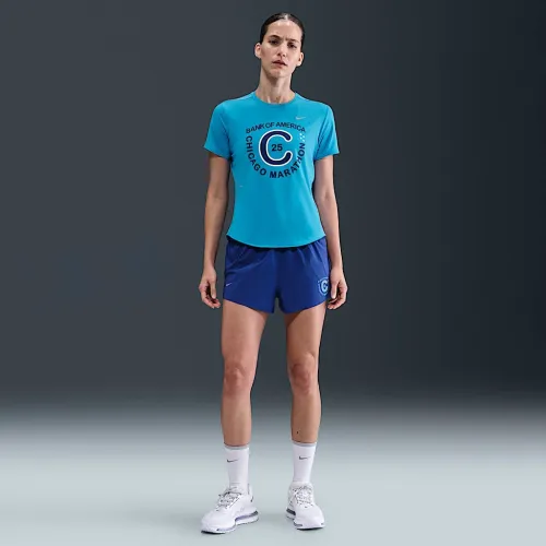 Nike Swift жіноча Dri-FIT Mid-Rise Brief-Lined Running шорти колір фіолетовий
