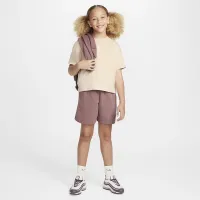 Nike Sportswear Essential Big детские (Girls') футболка цвет коричневый