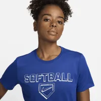 Nike Dri-FIT женская Softball футболка синий