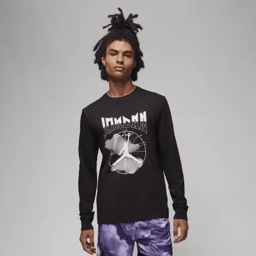 Nike Jordan Sport чоловічі Long-Sleeve футболка колір чорний
