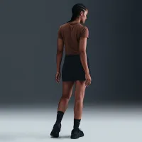 Nike Sportswear Chill Knit жіноча Cropped футболка колір коричневий