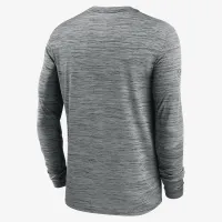 Philadelphia Eagles Sideline Velocity чоловічі Nike Dri-FIT NFL Long-Sleeve T-Shirt колір сірий