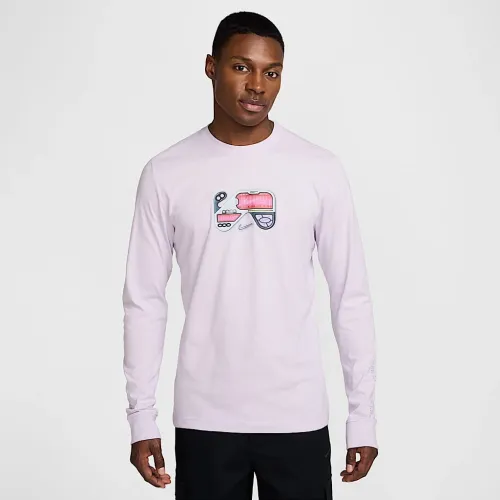 Nike Sportswear мужские Long-Sleeve футболка цвет фиолетовый